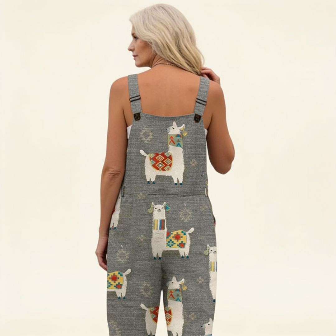 Melissa | Comfortable Printed Overalls