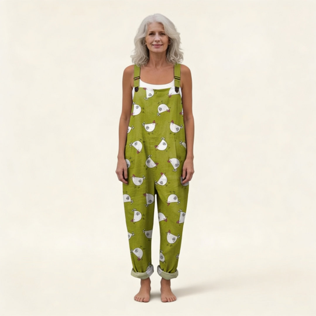 Ella | Comfortable Printed Overalls