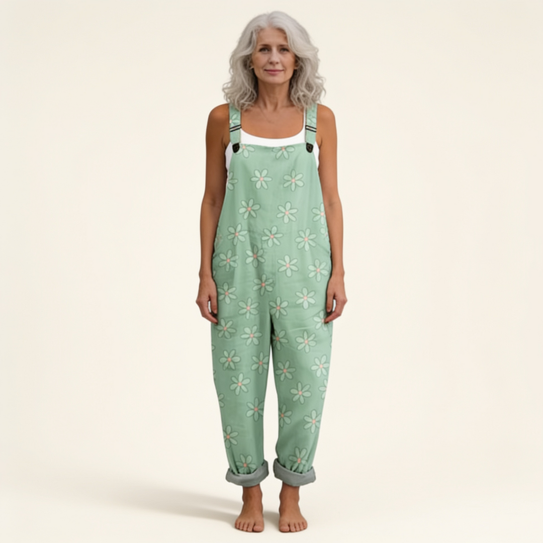 Sarah | Comfortable Printed Overalls