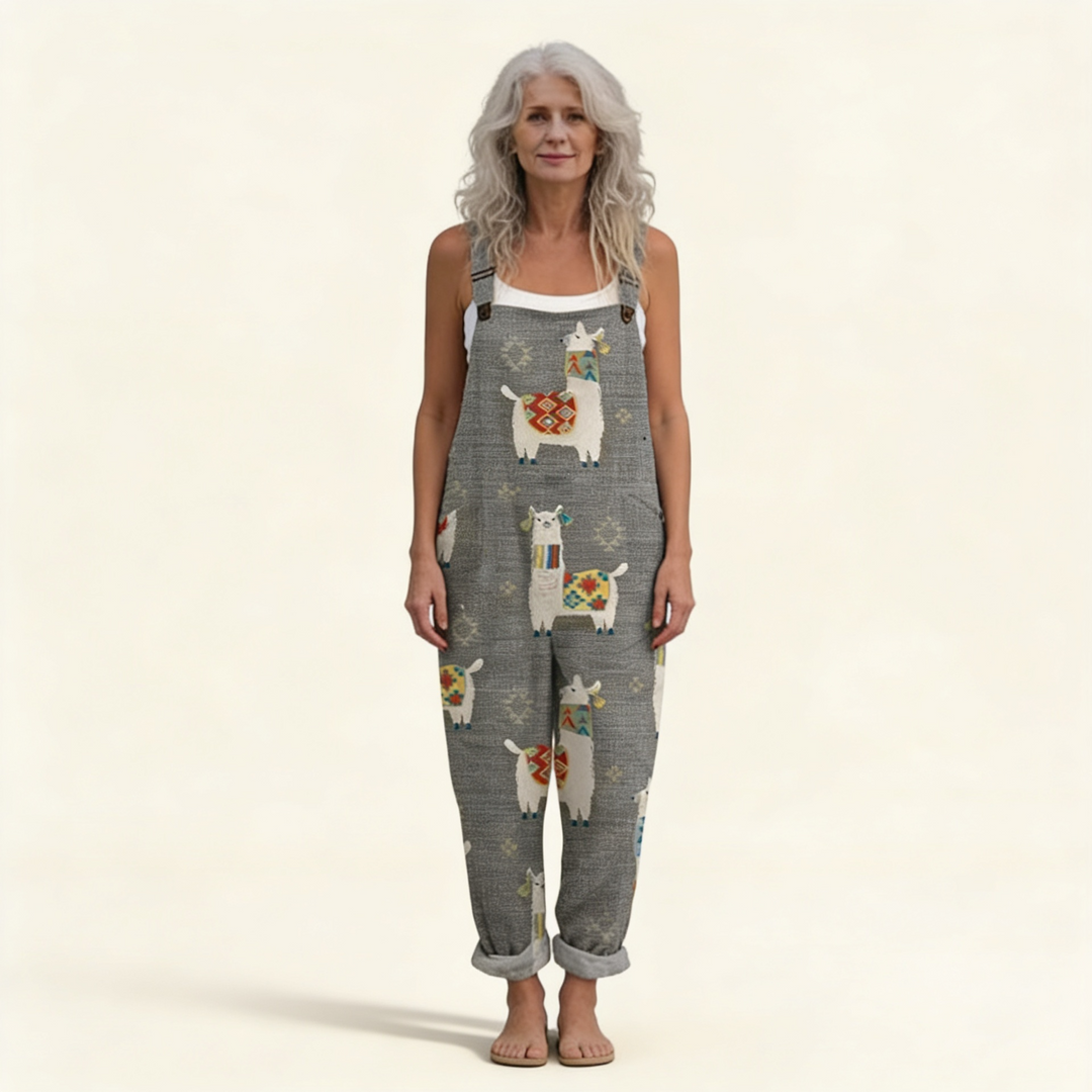 Melissa | Comfortable Printed Overalls