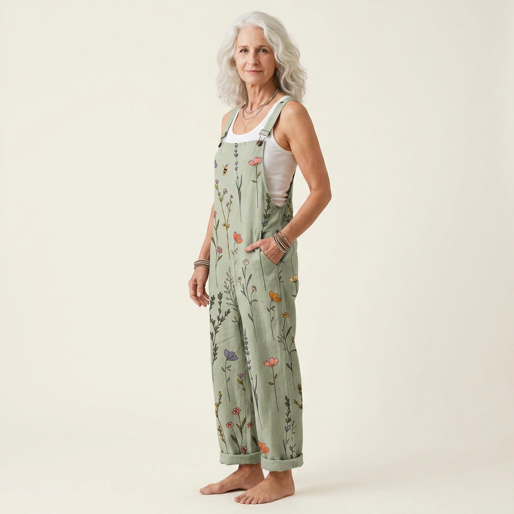 Lucie | Comfortable Printed Overalls